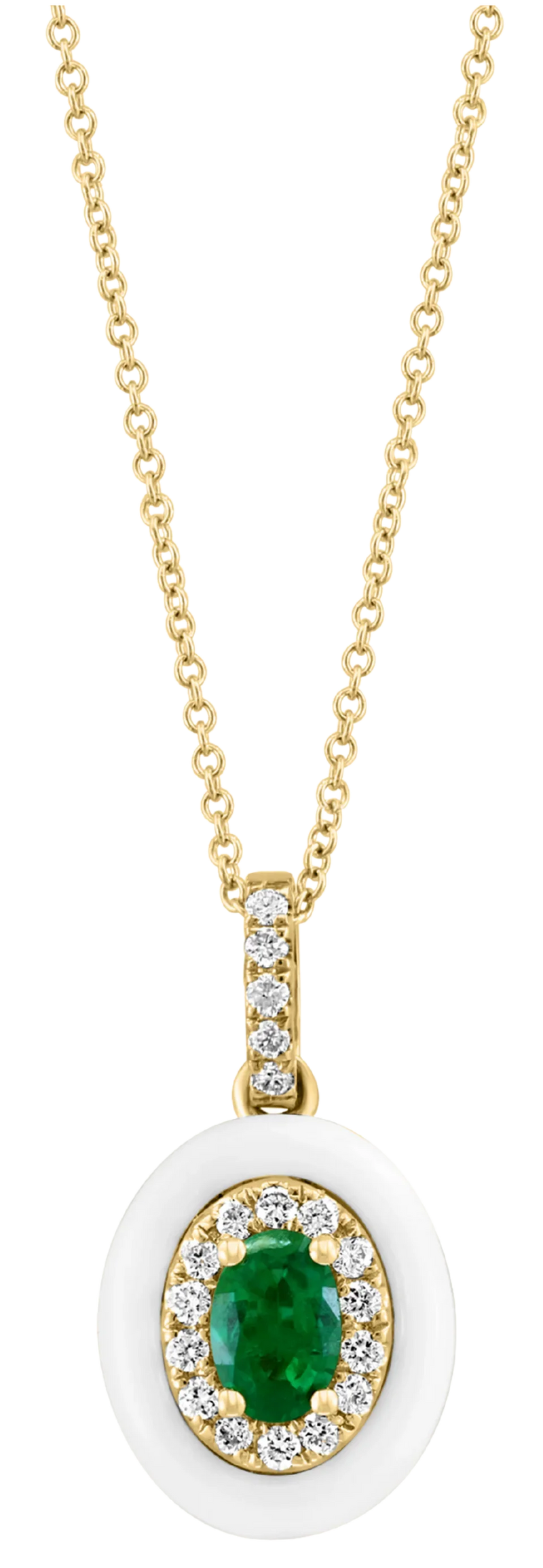 Bocage Parisien, Emerald & Diamonds Necklace
