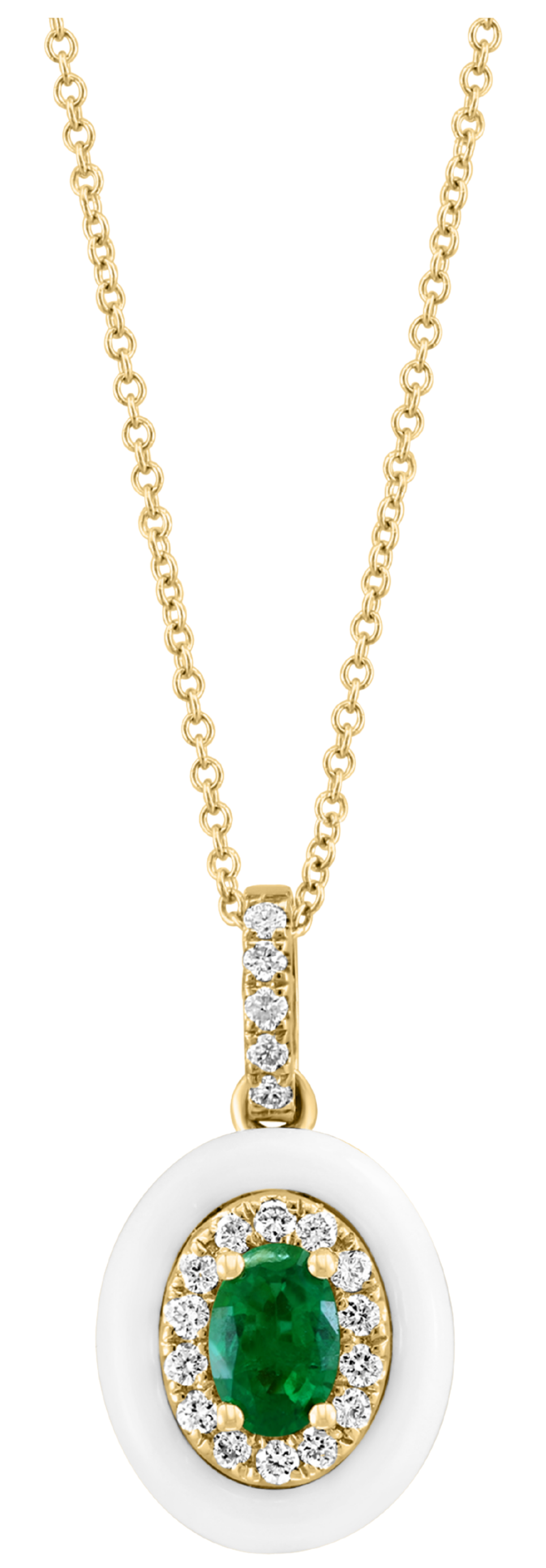 Bocage Parisien, Emerald & Diamonds Necklace
