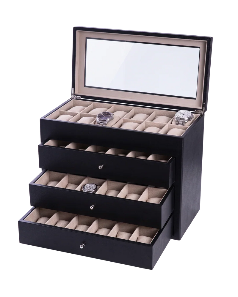 La Prestigieuse Boîte de Versailles, Black Velvet Watch Collector Box