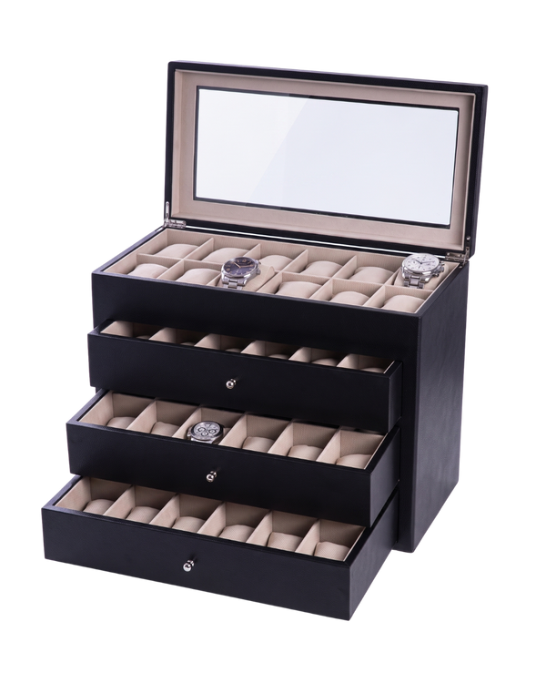 La Prestigieuse Boîte de Versailles, Black Velvet Watch Collector Box
