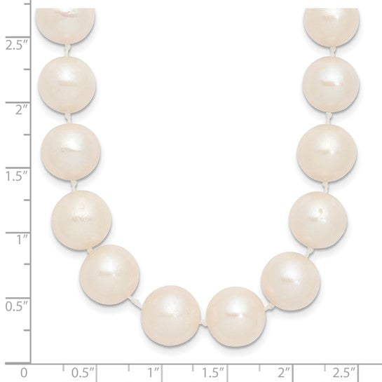 White Freshwater Cultured Pearl 11–12mm Necklace