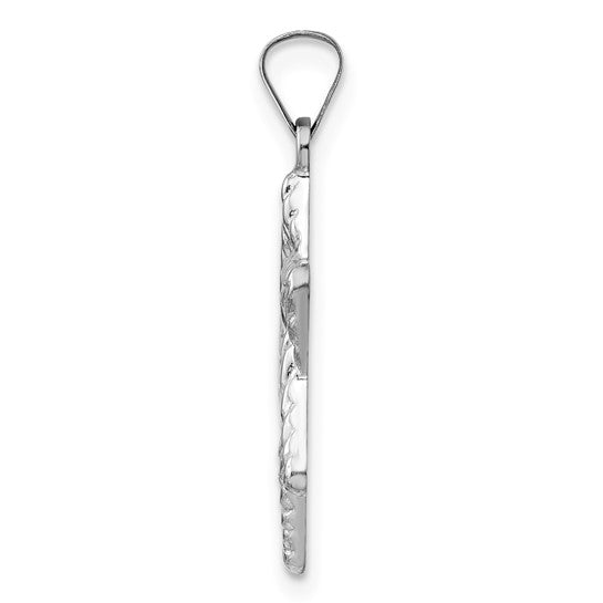 Textured Solid Star of David Pendant