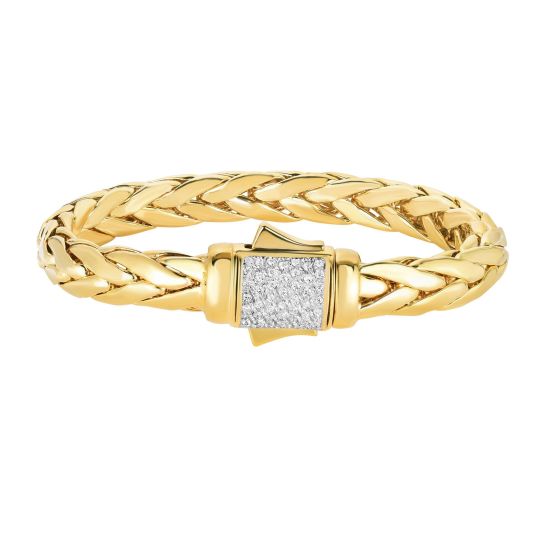 Woven Diamond Dome Bracelet