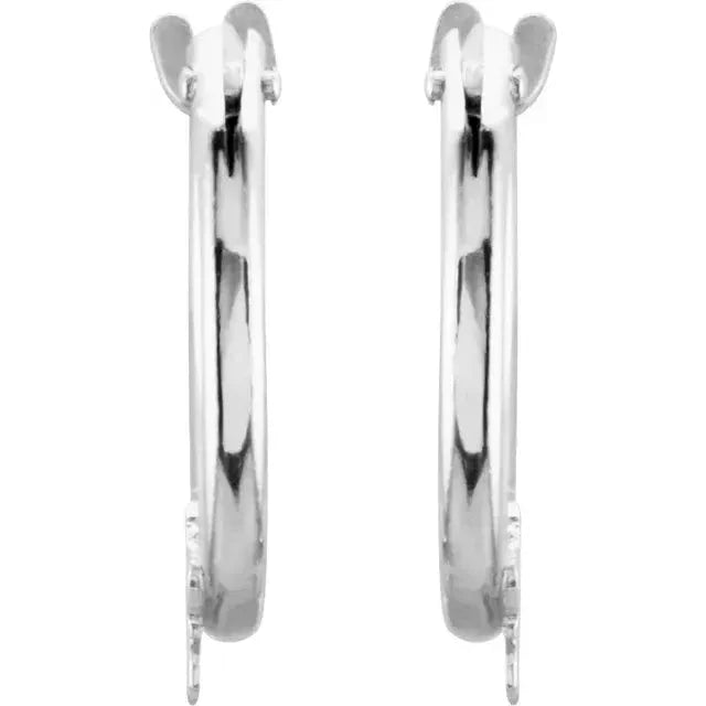 L'Étoile du Palais Royal, White Gold Star Hoop Earrings