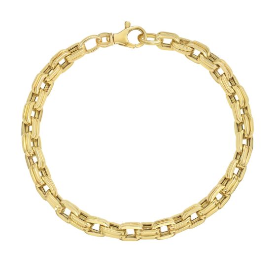 14K Men's Bold Link Bracelet