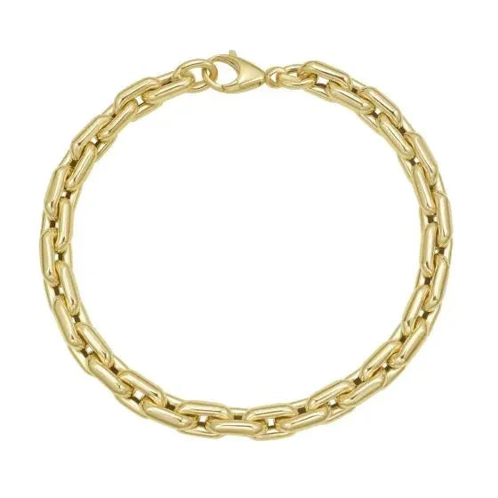 Lumière du Pont Neuf, 14K Yellow Gold Cable Link Bracelet