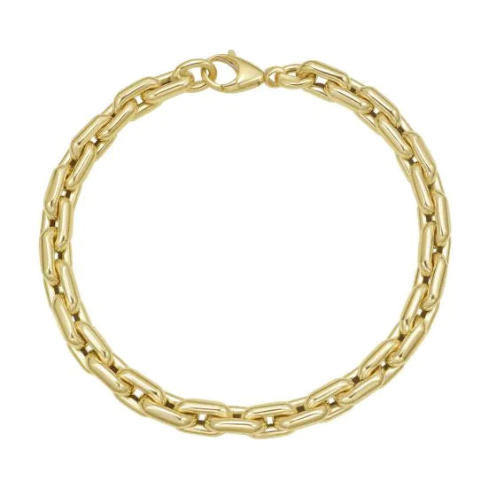 Men's Gold Cable Link Bracelet