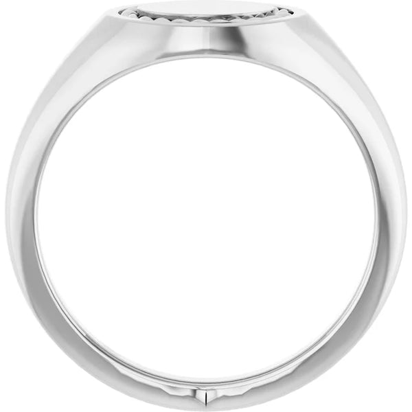 Oval Rope Signet Ring