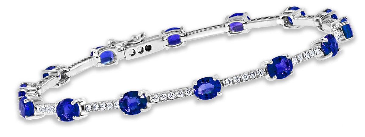 Le Bleu Giverny, Sapphire & Diamonds Bracelet