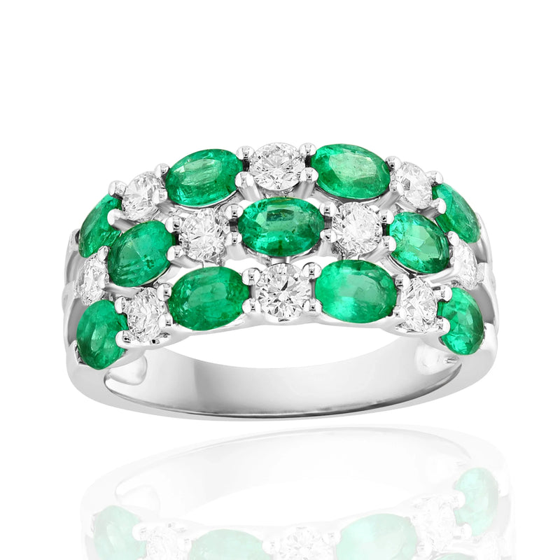 Les Petits Pois, Emerald & Diamonds Ring