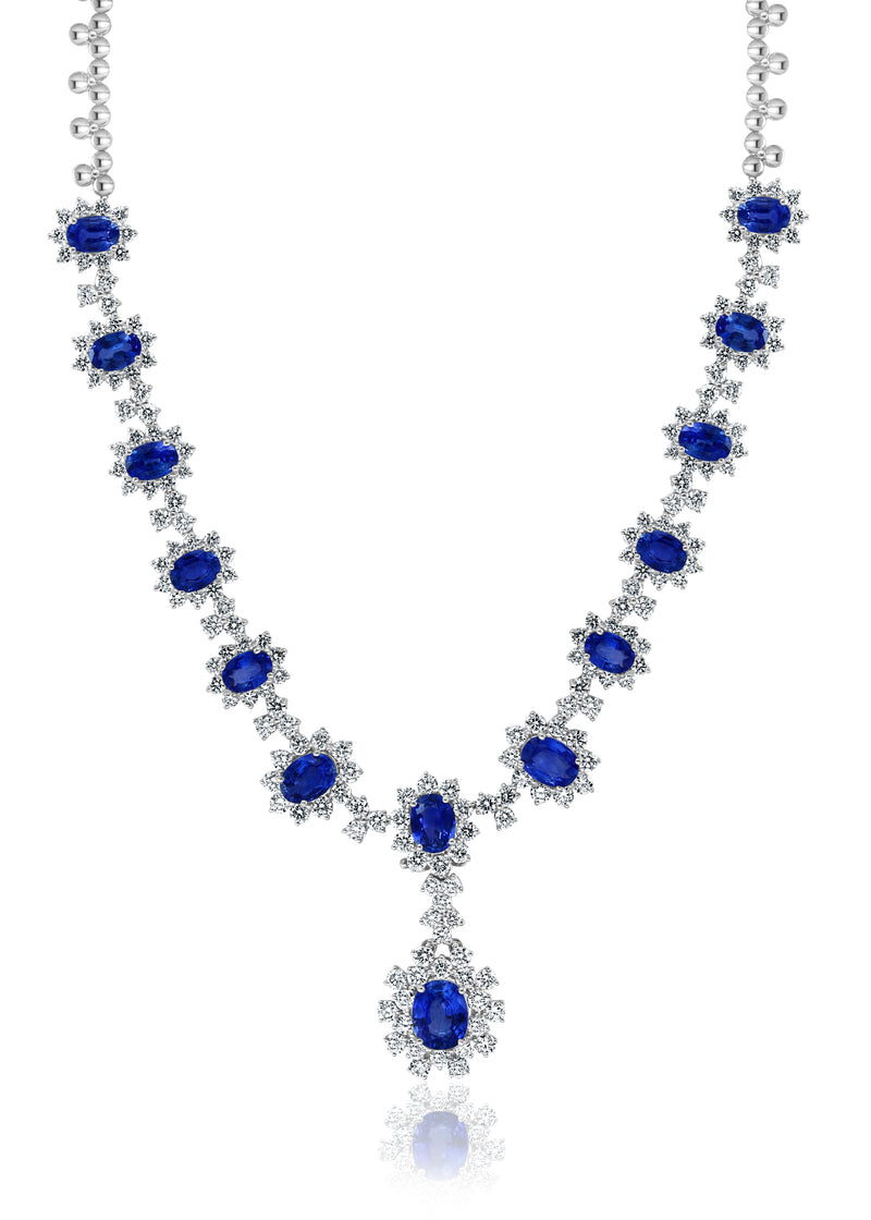 Le Chant des Vagues Sapphires & Diamonds Necklace