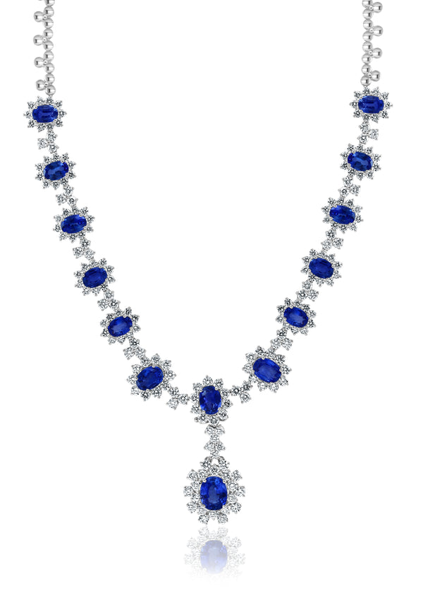 Le Chant des Vagues Sapphires & Diamonds Necklace