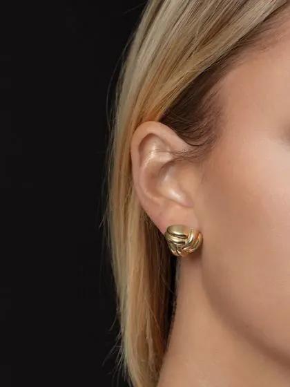La Danse du Dimanche, Knot Gold Earrings