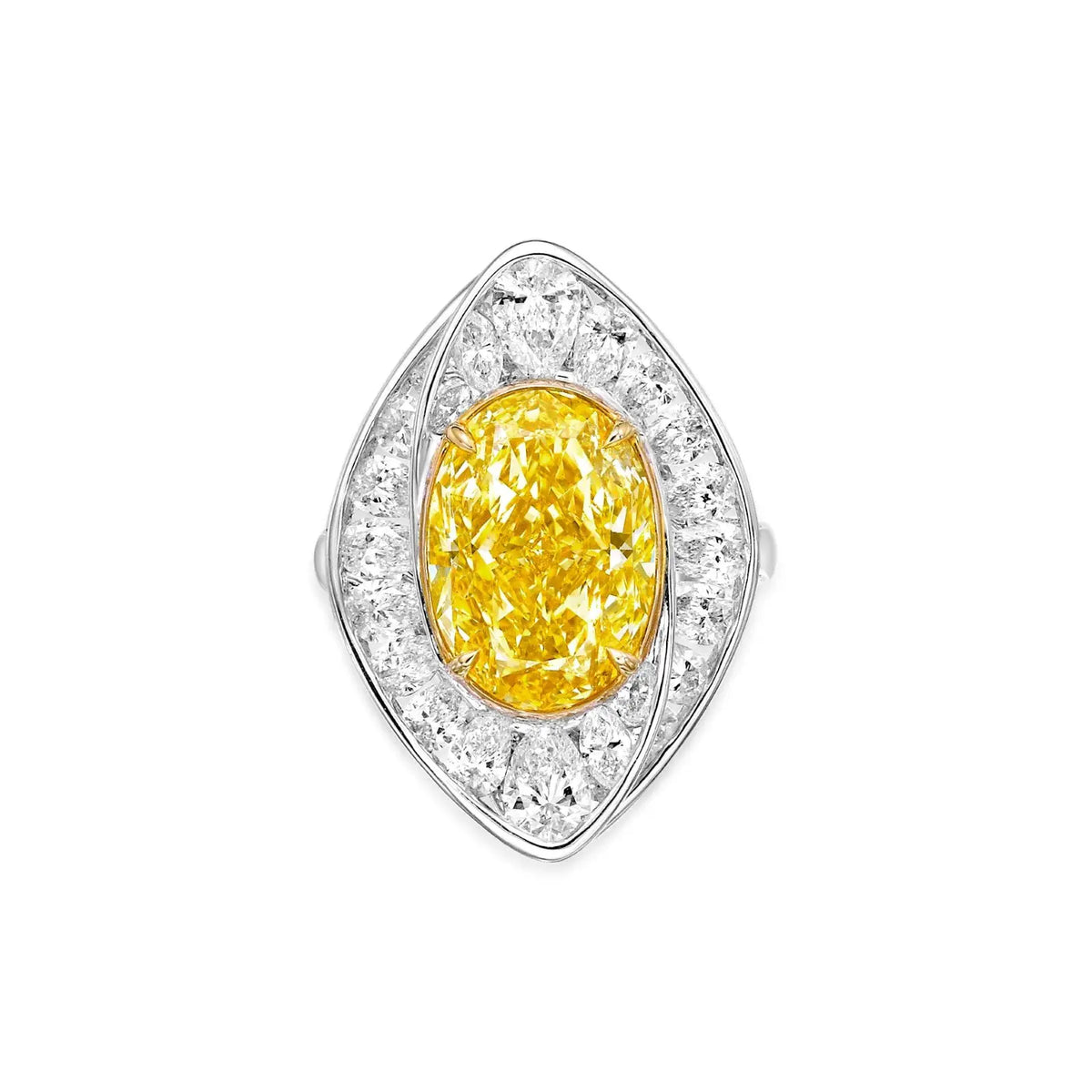 Souveraine d’Or, Natural Diamonds & Natural Fancy Yellow Diamond Ring