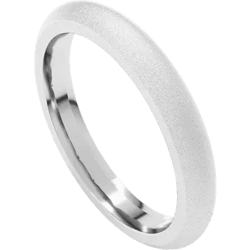 Classic 3mm Standard Fit Half Round Band - Glass Blast Finish