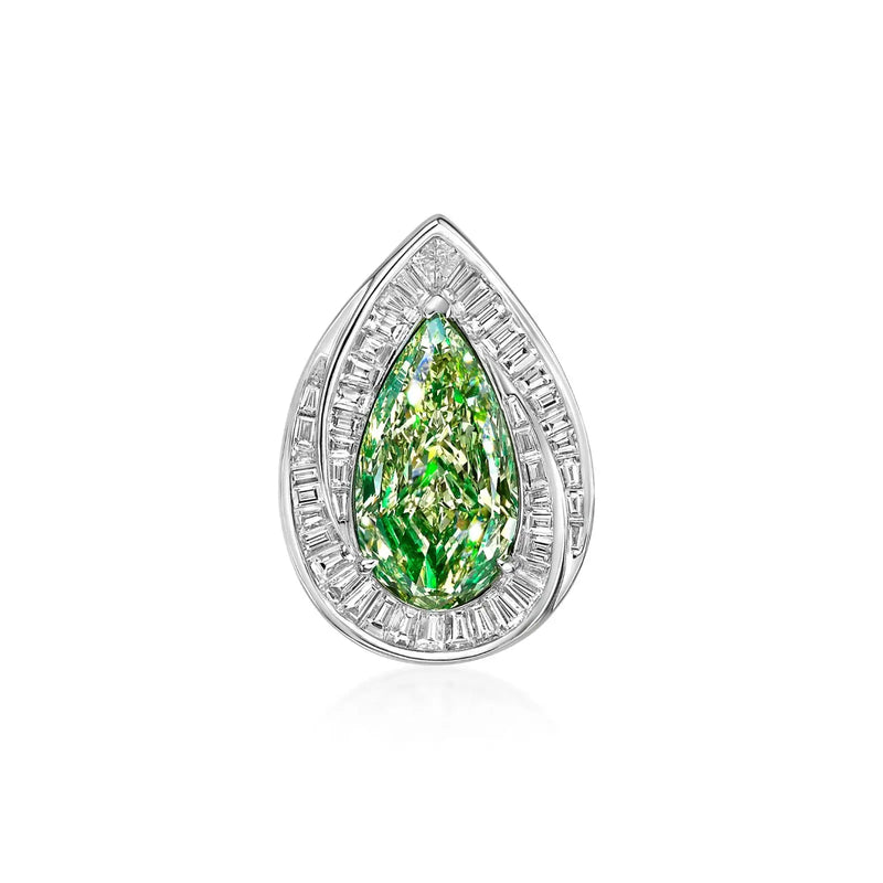 Secret d’Eden, Natural Diamonds & Natural Fancy Green Diamond Ring