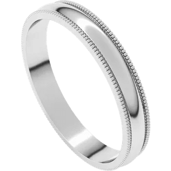 Classic 3mm Half Round Band with Milgrain