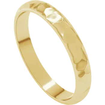 Velours de Strasbourg, Gold Hammer Finish Wedding Band
