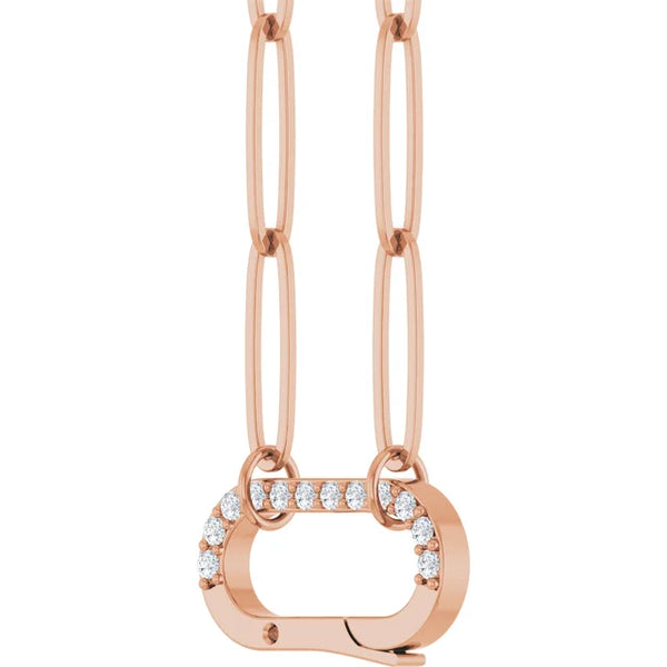Natural Diamond Charm Necklace