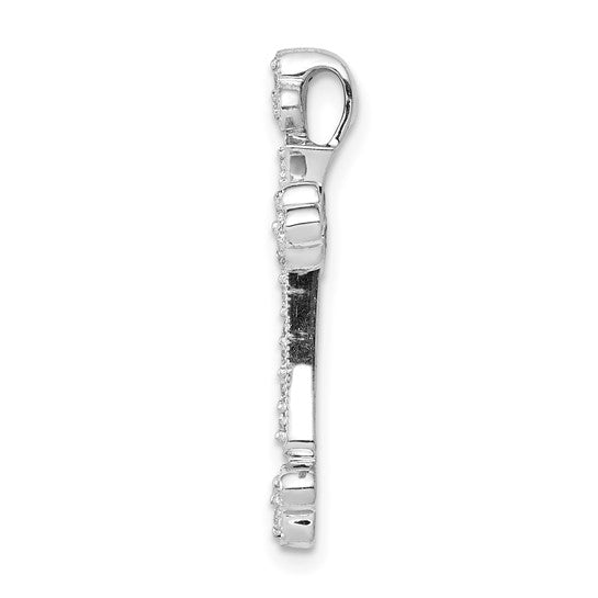 La Sainte Croix, White Gold Diamond Cross Pendant