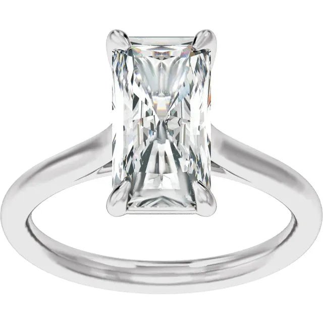 Radiant Cut Solitaire Engagement Ring