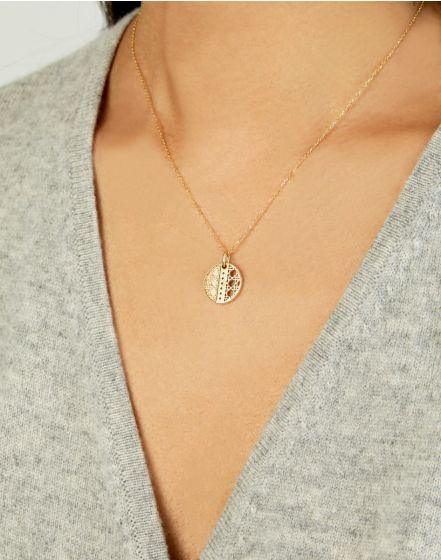 Lumière du Marais, Yellow Gold Diamond Pendant Necklace