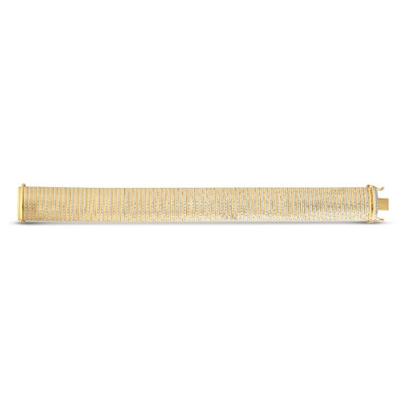 Bold Diamanté Flexible Bracelet, 14K Yellow Gold