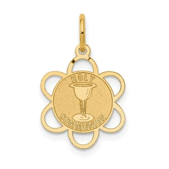 La Grâce de Sacré-Cœur, 14K Gold Holy Communion Pendant