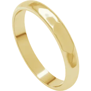 Éclat de Versailles, Gold Textured Half Round Wedding Band