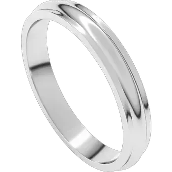 Reflet de Biarritz, Platinum Stepped Half Band Ring