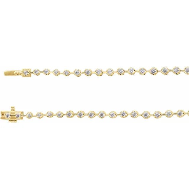 La Ligne Diamond Line Necklace 16"