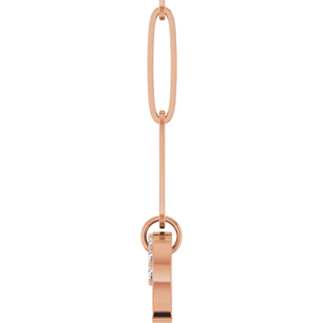 Natural Diamond Charm Necklace