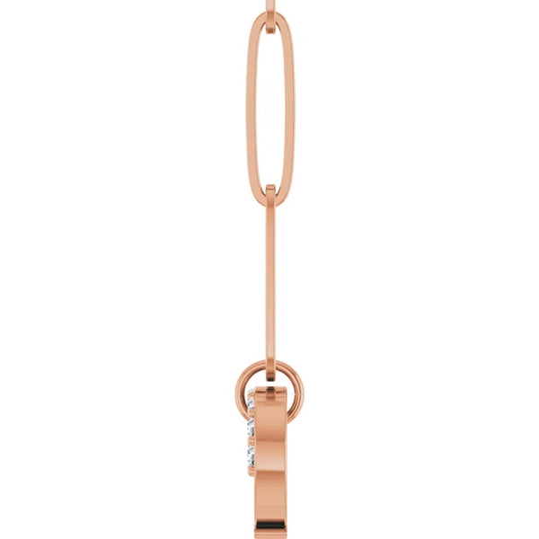 Natural Diamond Charm Necklace