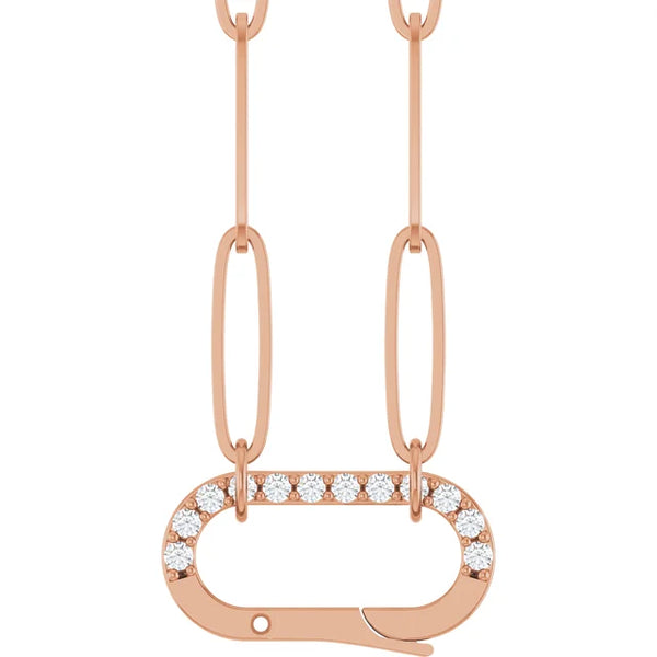 Natural Diamond Charm Necklace